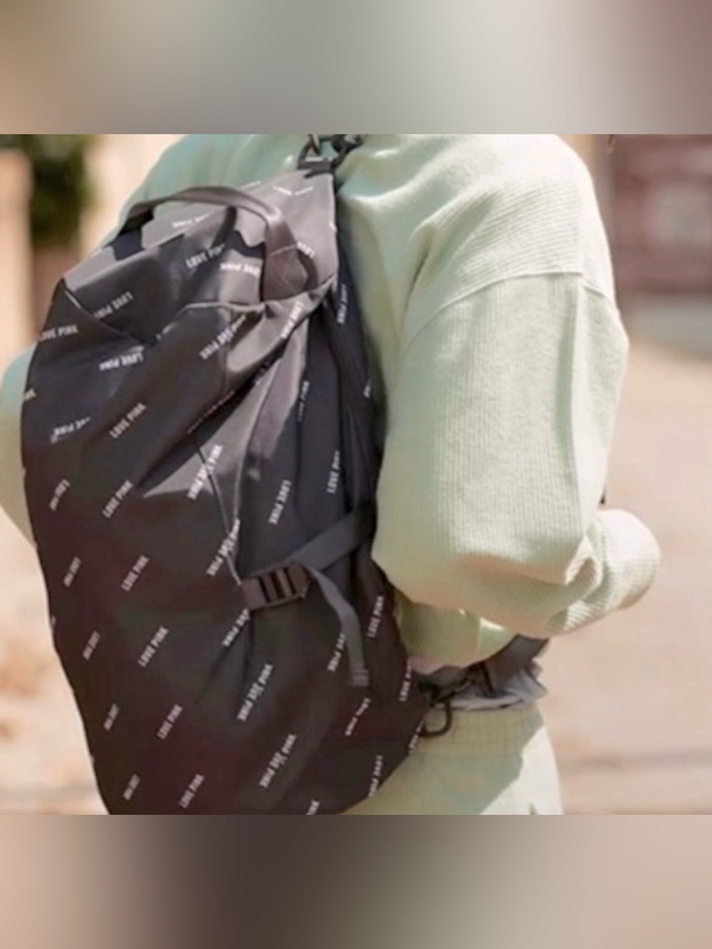 Victoria’s Secret PINK grey duffle bag backpack